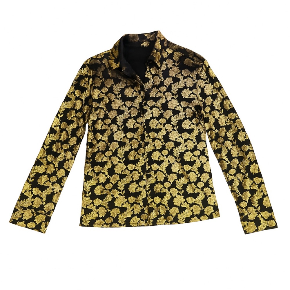 Elegant Gold Button Down Shirt